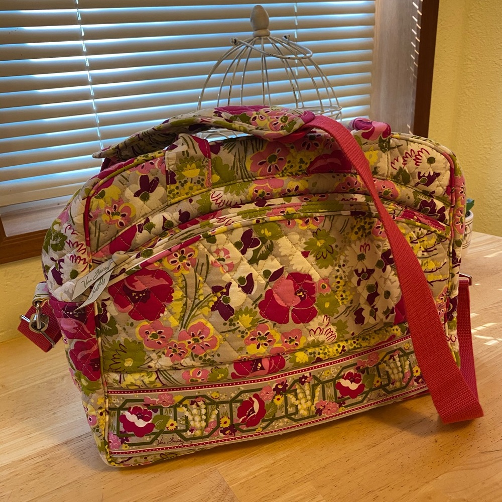 Vera Bradley ‘Make Me Blush’ Diaper/Weekender Bag